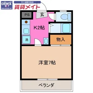 エバーアメニティー【2階】の間取り