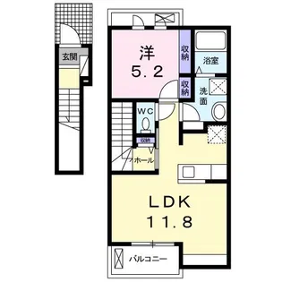 アテリサージュ【2階】の間取り