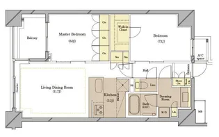 レジデンシア新横浜【7階】の間取り