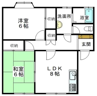 ミックスジュースハウス【1階】の間取り