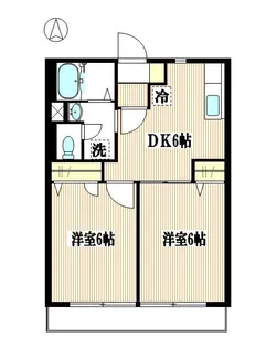 ソレアードA館【1階】の間取り