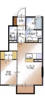 メゾンドLuLu【1階】の間取り