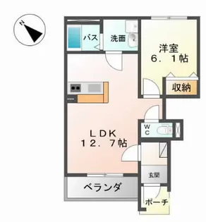シエル エトワーレ【1階】の間取り