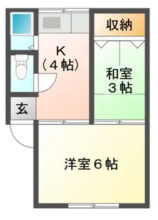 スカイメイト【2階】の間取り