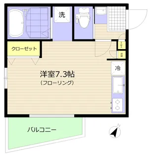 ブランニュー岸根公園【1階】の間取り