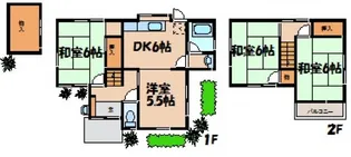 広島県安芸郡熊野町呉地5【一戸建】の間取り