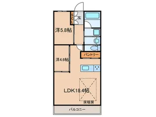 アーティックス門司ヘリテイジ【14階】の間取り