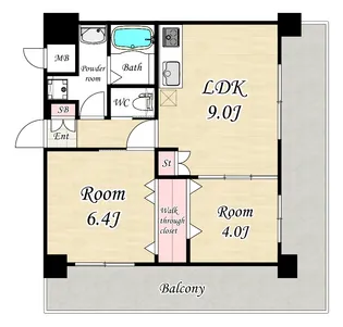 LANI TOYONAKA【3階】の間取り