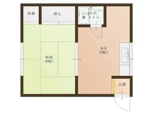 グリンシン・バラット【1階】の間取り