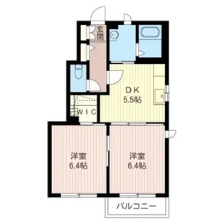 ドム・NiSi【1階】の間取り