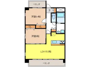 プラム正木北【4階】の間取り