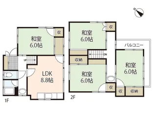 広島県広島市南区東本浦町【一戸建】の間取り