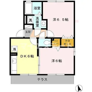 熊本県八代市横手新町【アパート】の間取り