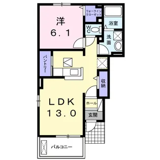西軽井沢westforestB【1階】の間取り