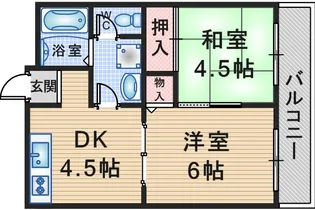 スリーエヌ豊中【3階】の間取り