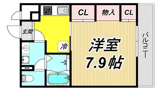 ハビテ塚口【2階】の間取り