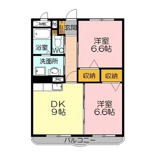 コンフォート井上【3階】の間取り