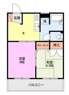 アベェニール【2階】の間取り