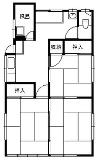 福島県福島市渡利字岩崎町【一戸建】の間取り