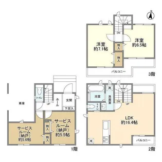 埼玉県川口市前川3【一戸建】の間取り