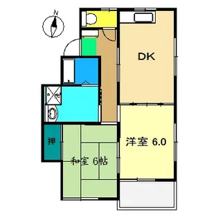 ベルメゾン竹内II B棟【3階】の間取り