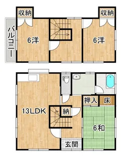 高知県香南市吉川町古川【一戸建】の間取り