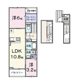カーサ・プリ―ト【3階】の間取り