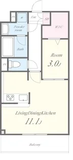 マルベリー千葉寺【3階】の間取り