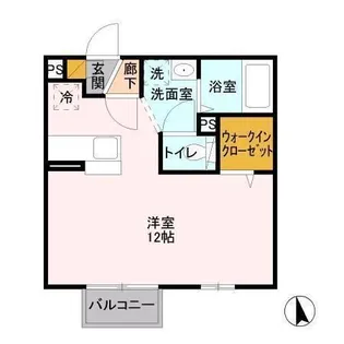 茨城県つくば市筑穂3【アパート】の間取り