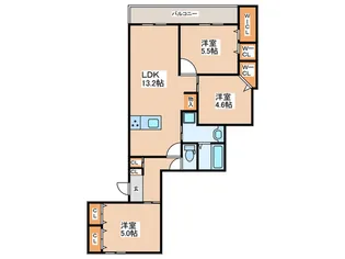 ASTORIA三国ヶ丘【2階】の間取り
