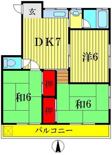 3DKの間取り画像