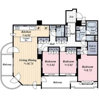 東京都品川区豊町3【マンション】の間取り