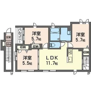 リラフォート【2階】の間取り