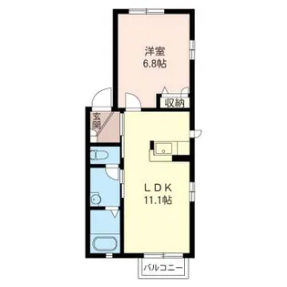 オレンジ・ガーデンA【2階】の間取り