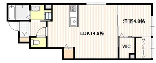 ユースタス・キッド白石【1階】の間取り
