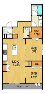 プラントシーズ仲町台【4階】の間取り