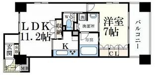 リーガル京都四条河原町通りII【6階】の間取り