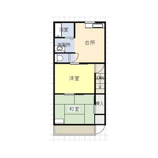 恵巳ハイツ【2階】の間取り