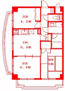 マンションひかり【3階】の間取り