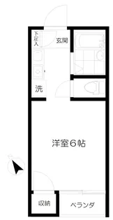 ジュネス吉祥寺【1階】の間取り