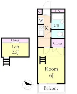ビューティフルハイツB【2階】の間取り