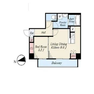 東京都板橋区中台2【マンション】の間取り