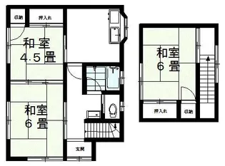 山形県鶴岡市みどり町【一戸建】の間取り