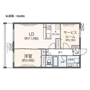 ピア新百合山手【4階】の間取り