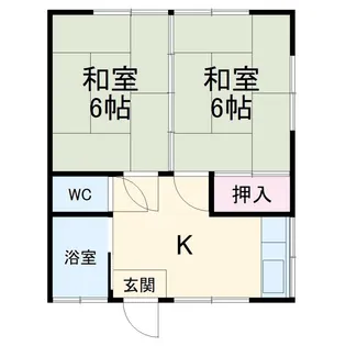 渡辺荘【2階】の間取り