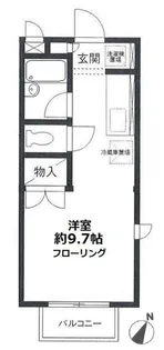フローラ岸谷【1階】の間取り