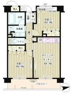 クインスコート上北沢【5階】の間取り