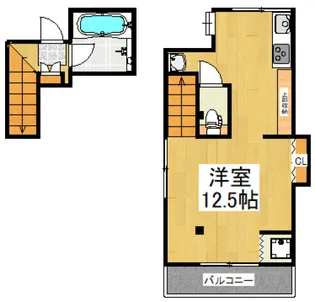 1Rの間取り画像