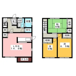愛知県瀬戸市西山町2【一戸建】の間取り