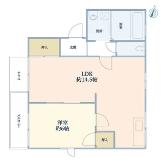 なぎさコーポ【1階】の間取り